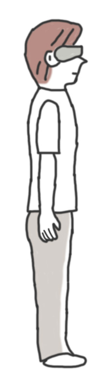 直立・片足検査