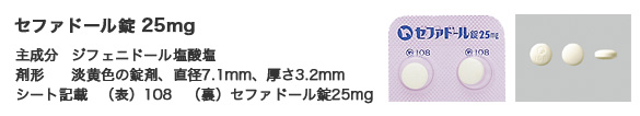 セファドール錠(抗めまい薬)